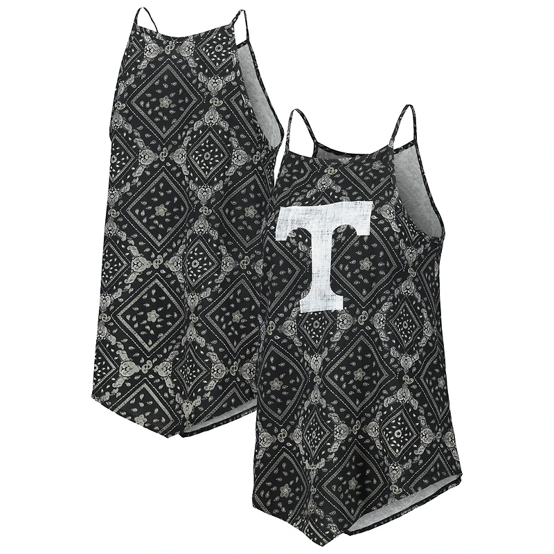 Women's Colosseum x Wrangler Black Tennessee Volunteers Bandana Tank Top