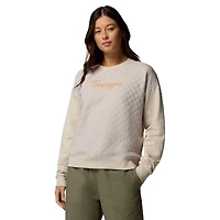 Women's Columbia Gray Tennessee Volunteers Collegiate Hart Mountain™ Quilted Sweatshirt