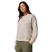 Women's Columbia Gray Tennessee Volunteers Collegiate Hart Mountain™ Quilted Sweatshirt