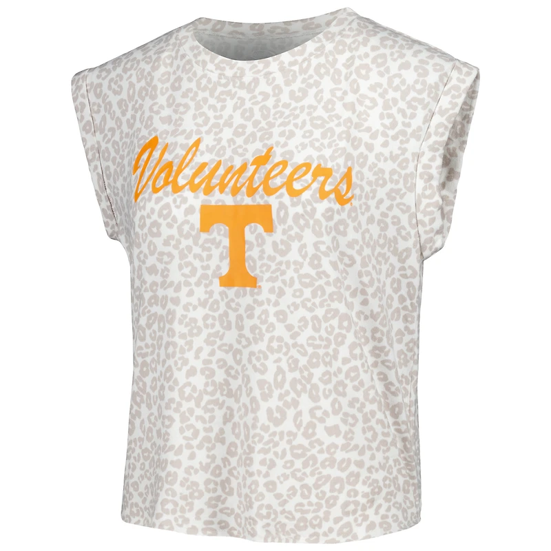 Concepts Sport Crème Tennessee Volunteers Montana Ensemble de nuit T-shirt et short pour femme