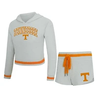 Ensemble sweat à capuche et short manches longues Whitley pour femme, gris sport/orange Tennessee, Tennessee Volunteers