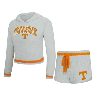 Ensemble sweat à capuche et short manches longues Whitley pour femme, gris sport/orange Tennessee, Tennessee Volunteers