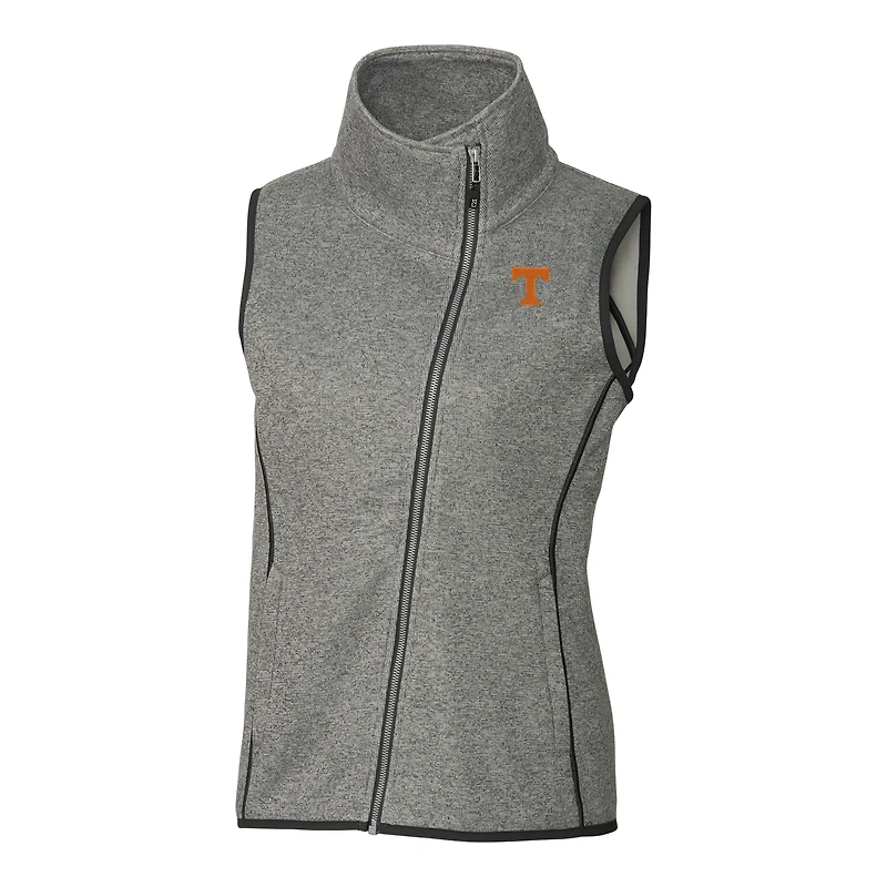 Gilet zippé pour femme, gris, Cutter & Buck, Tennessee Volunteers, grand-voile