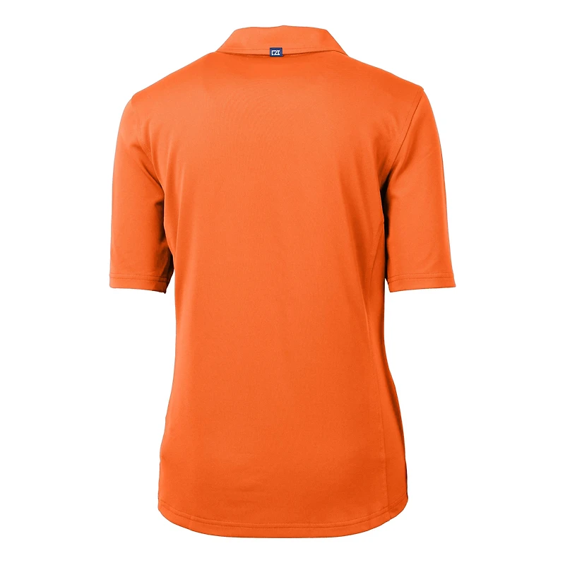 Polo recyclé en piqué écologique pour femme Cutter & Buck Tennessee Orange Volunteers Alumni Virtue