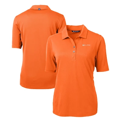 Polo recyclé en piqué écologique pour femme Cutter & Buck Tennessee Orange Volunteers Alumni Virtue