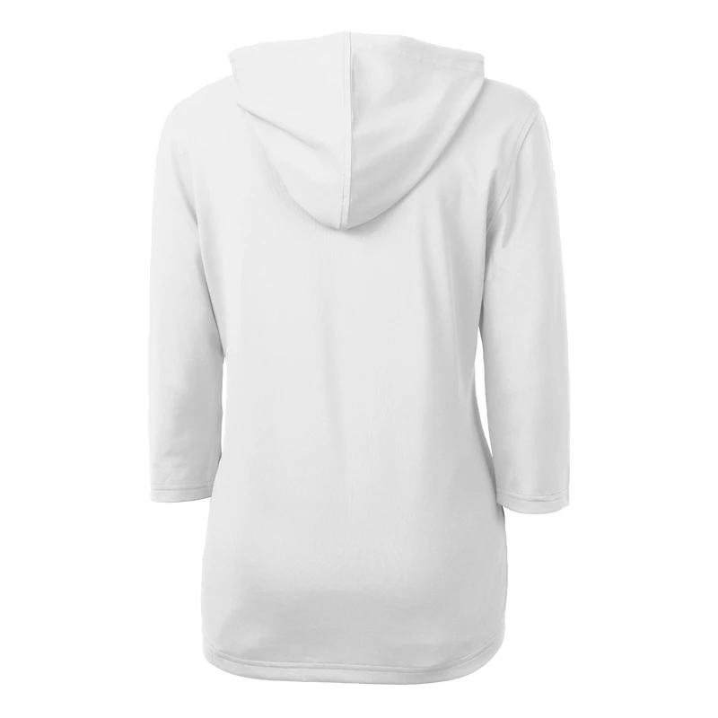 Women's Cutter & Buck  White Tennessee Volunteers Alumni DryTec Virtue Eco Pique Recycled Half-Zip Pullover Hoodie