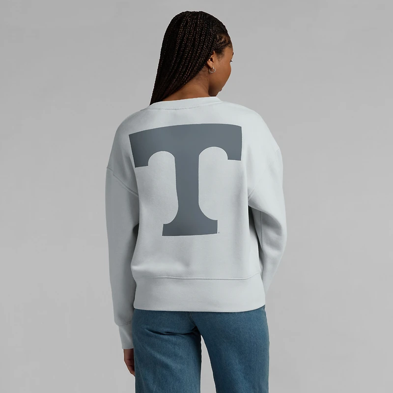 Women's Fanatics Gray Tennessee Volunteers Supersoft Flow Fleece Pullover Sweatshirt