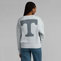 Women's Fanatics Gray Tennessee Volunteers Supersoft Flow Fleece Pullover Sweatshirt