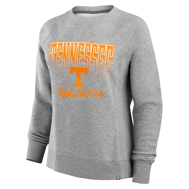 Sweat-shirt en polaire pour femme Fanatics Heather Gray Tennessee Volunteers Training Camp Hit Hard