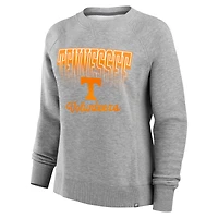 Sweat-shirt en polaire pour femme Fanatics Heather Gray Tennessee Volunteers Training Camp Hit Hard
