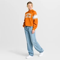 Women's Fanatics Tennessee Orange Volunteers Oversized Hometown Premium Punt Coverage Raglan Pullover Sweatshirt