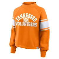 Women's Fanatics Tennessee Orange Volunteers Oversized Hometown Premium Punt Coverage Raglan Pullover Sweatshirt