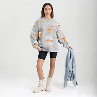 Women's Gameday Couture Gray Tennessee Volunteers Always on Repeat Fleece Sweatshirt