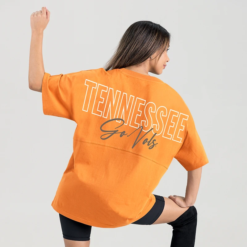 Women's Gameday Couture Tennessee Orange Volunteers Oversized Back at Ya T-Shirt