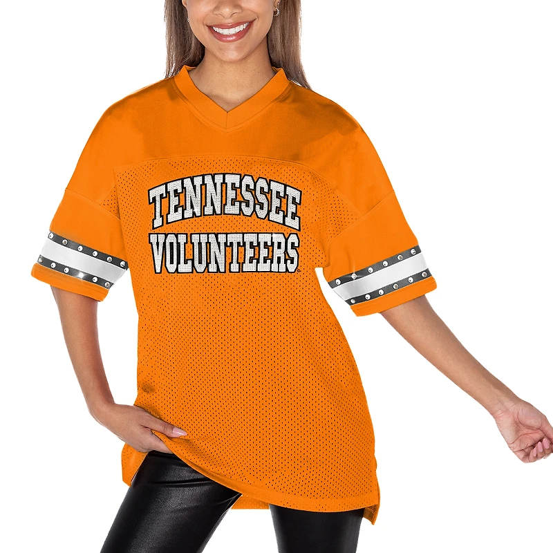 T-shirt à strass Gameday Couture Tennessee Orange Volunteers Until Kickoff pour femme