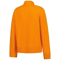 Women's Gameday Social Tennessee Orange Volunteers Chenille Turtleneck Sweater