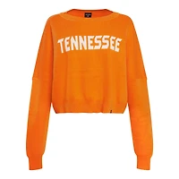 Pull oversize court en tricot Ivy pour femme, Hype and Vice, Tennessee Orange, Volunteers