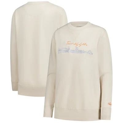 Women's  Natural Tennessee Volunteers Campus Vintage Wash Fleece Sweatshirt
