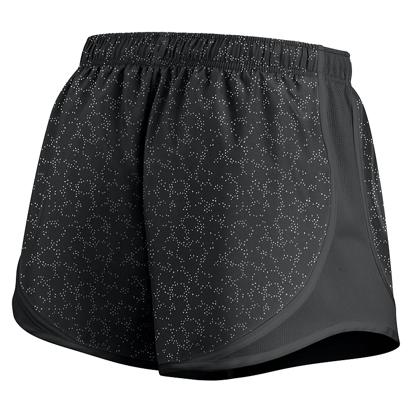 Short Nike noir Tennessee Volunteers Tempo Pattern Dri-FIT pour femme