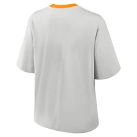 Women's Nike Gray Tennessee Volunteers Legacy Arch Script Boxy T-Shirt