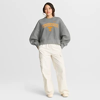 Women's Nike Heather Gray Tennessee Volunteers Oversized Phoenix Arch Pullover Sweatshirt