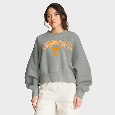 Sweat-shirt Nike gris chiné surdimensionné pour femme, Tennessee Volunteers, Phoenix Arch