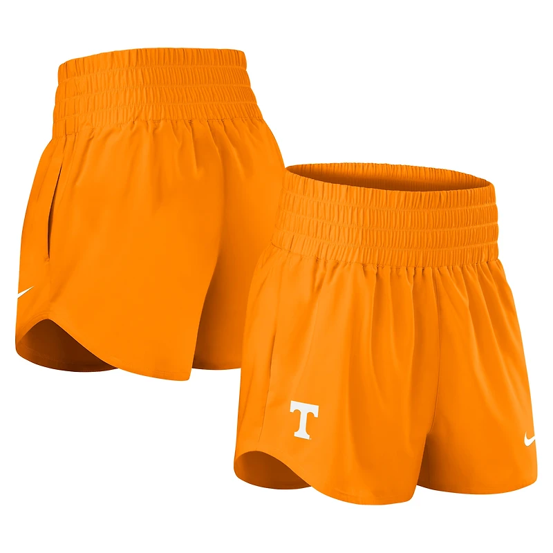 Short Nike Tennessee Volunteers Performance One Dri-FIT taille haute blanc pour femme