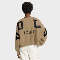 Sweat-shirt Nike Tan Tennessee Volunteers surdimensionné Phoenix 2-Hit pour femme