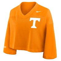 Women's Nike Tennessee Orange Volunteers Cropped Mesh Dri-FIT Fashion Jersey