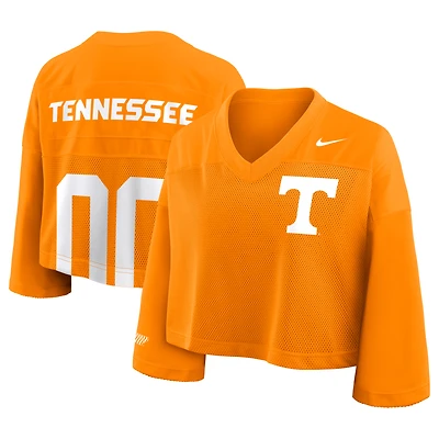 Women's Nike Tennessee Orange Volunteers Cropped Mesh Dri-FIT Fashion Jersey