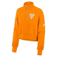 Women's Nike Tennessee Orange Volunteers Legacy Elevated Logo Half-Zip Sweatshirt