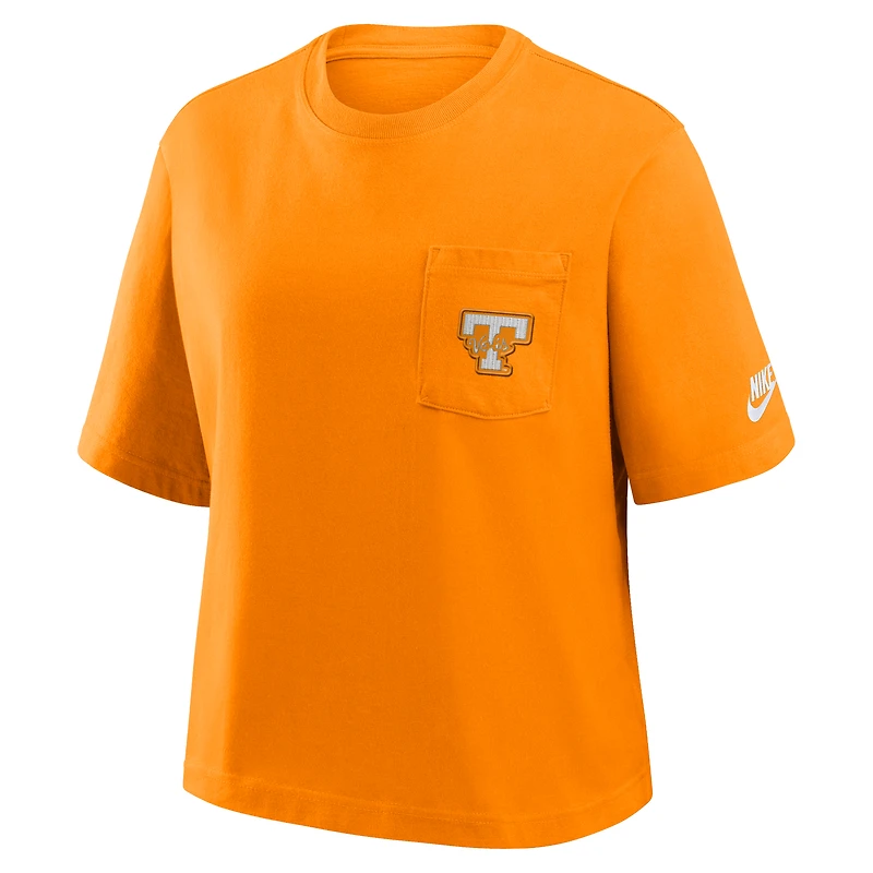 Women's Nike Tennessee Orange Volunteers Legacy Pocket Boxy T-Shirt