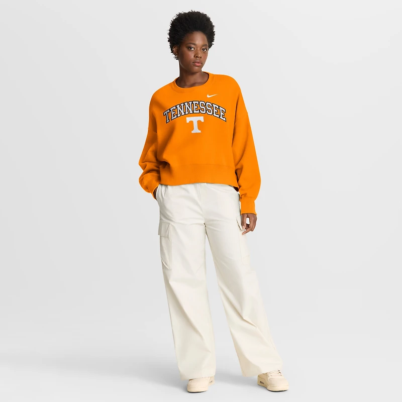 Sweat-shirt Nike Tennessee Orange surdimensionné pour femme, motif Phoenix Arch, Volunteers