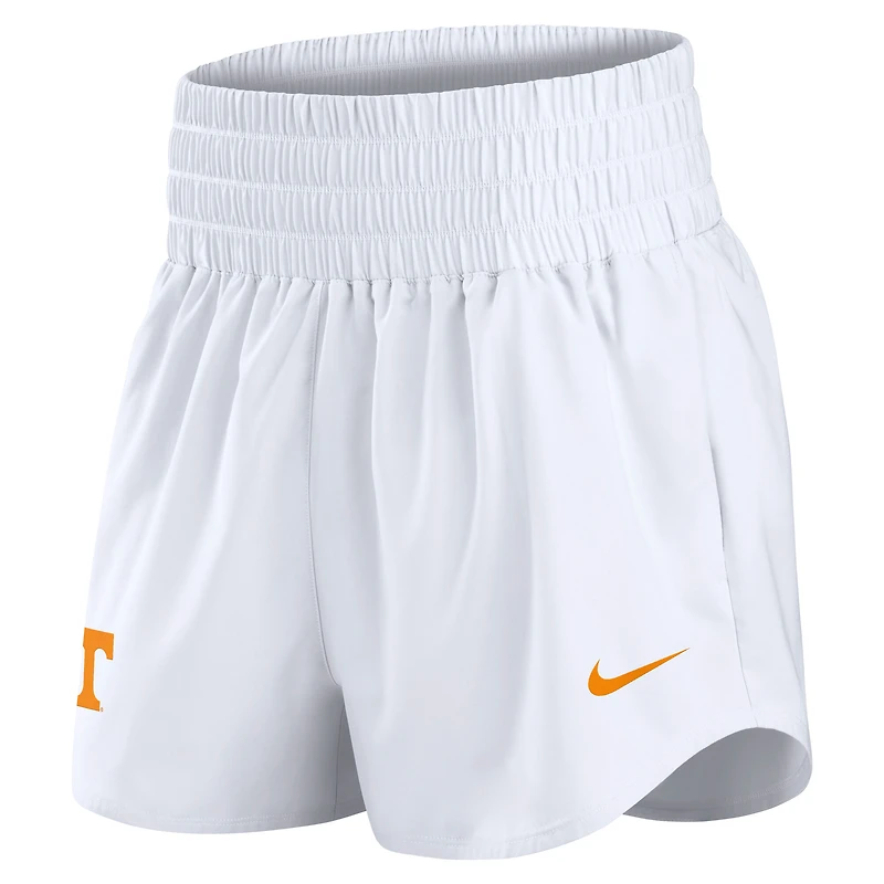 Women's Nike White Tennessee Volunteers Performance One Dri-FIT High-Rise Shorts