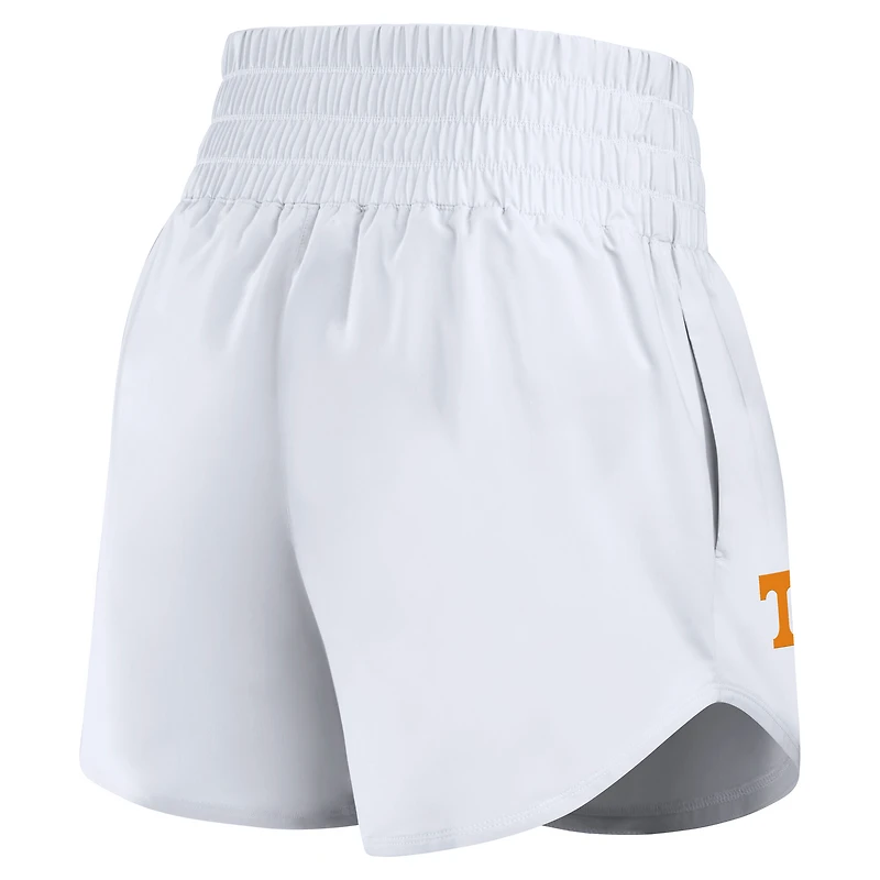 Women's Nike White Tennessee Volunteers Performance One Dri-FIT High-Rise Shorts