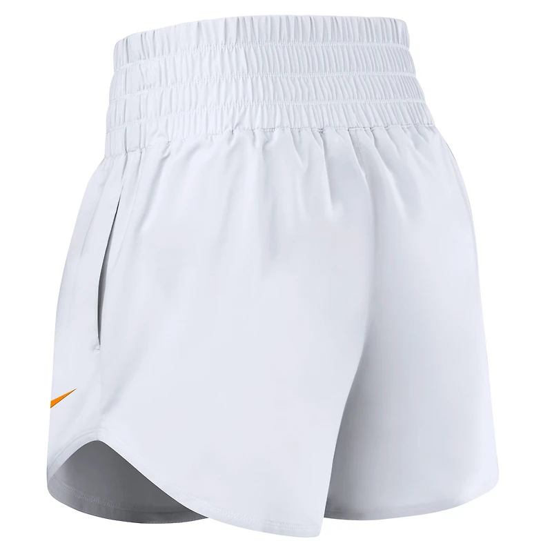 Women's Nike White Tennessee Volunteers Performance One Dri-FIT High-Rise Shorts