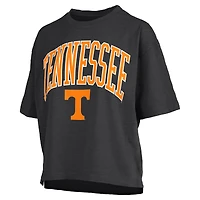Women's Pressbox Tennessee Volunteers Nelson Arch Over Logo Waist Length Oversized Slub T-Shirt