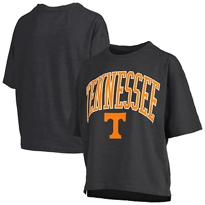 Women's Pressbox Tennessee Volunteers Nelson Arch Over Logo Waist Length Oversized Slub T-Shirt