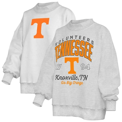 Sweat-shirt réversible Pressbox gris chiné pour femmes, Tennessee Volunteers