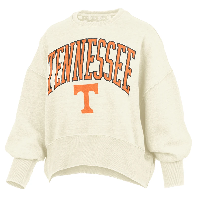 Sweat-shirt ras du cou surdimensionné à taille haute pour femme