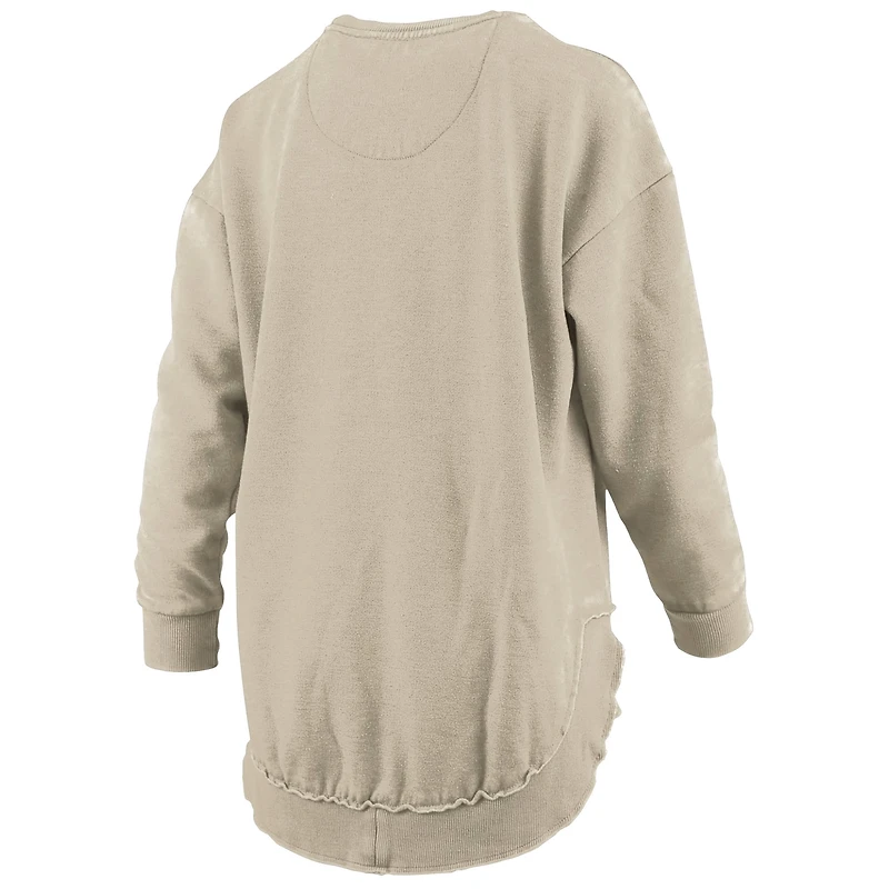 Sweat-shirt en polaire poncho Pressbox Tan Tennessee Volunteers pour femme
