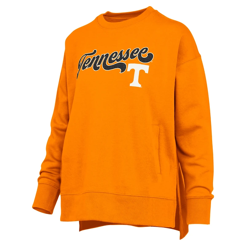 Sweat-shirt à capuche pour femme avec inscription Harper et chenille Orange Tennessee Volunteers Bonanza