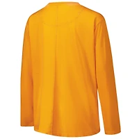 Women's Pressbox Tennessee Orange Volunteers Chandler Olive Leaf Arch Long Sleeve T-Shirt