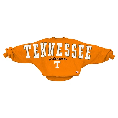 Sweat-shirt surdimensionné à col dolman Flannigan pour femme, couleur orange, des Tennessee Volunteers, Pressbox