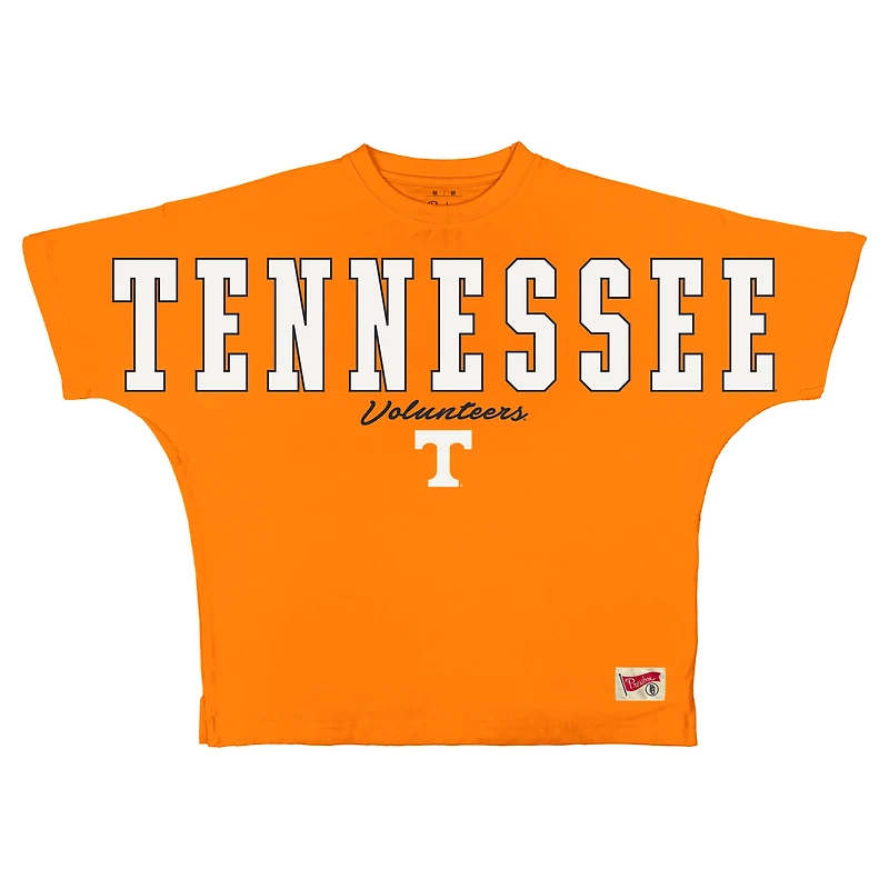 Women's Pressbox Tennessee Orange Volunteers Flannigan Oversized T-Shirt