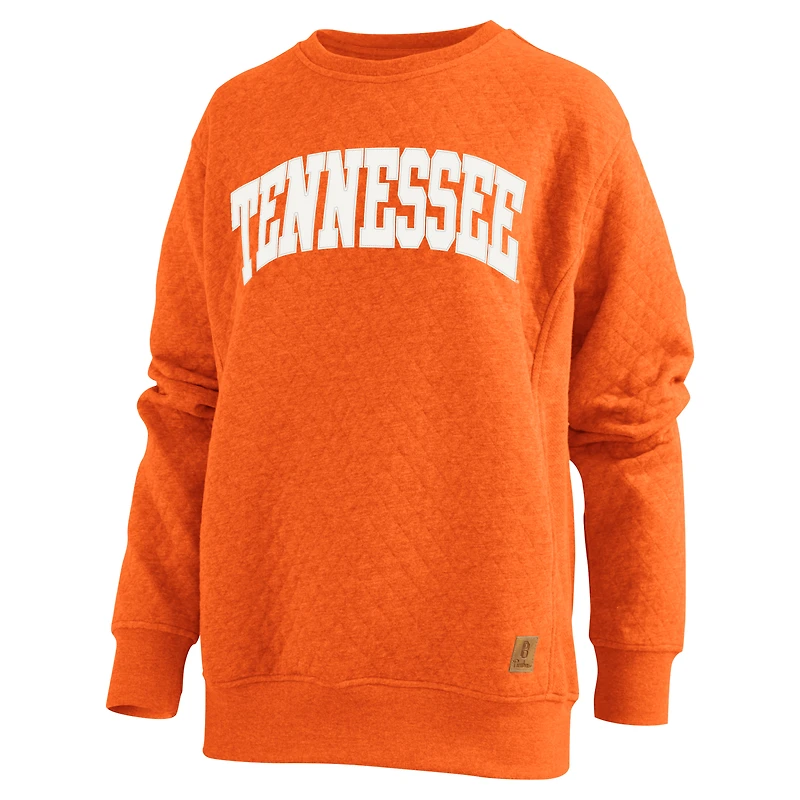 Sweat-shirt matelassé pour femme Pressbox Tennessee Orange Volunteers Moose