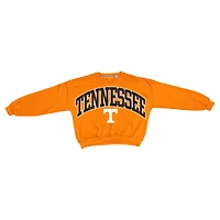 Women's Pressbox Tennessee Orange Volunteers Oversized Janice Waist-Length Sweatshirt