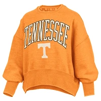 Sweat-shirt ras du cou surdimensionné pour femme, orange, Tennessee Volunteers, Pressbox