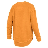Women's Pressbox Tennessee Orange Volunteers Westin Poncho V-Neck Pullover Sweatshirt
