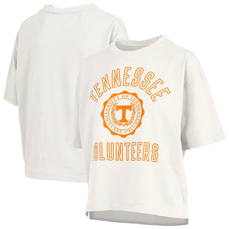 Women's Pressbox Tennessee Volunteers Motley Crew Bishop Waist Length Oversized Slub T-Shirt